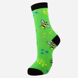 Cute Green Bumble Bee Socks